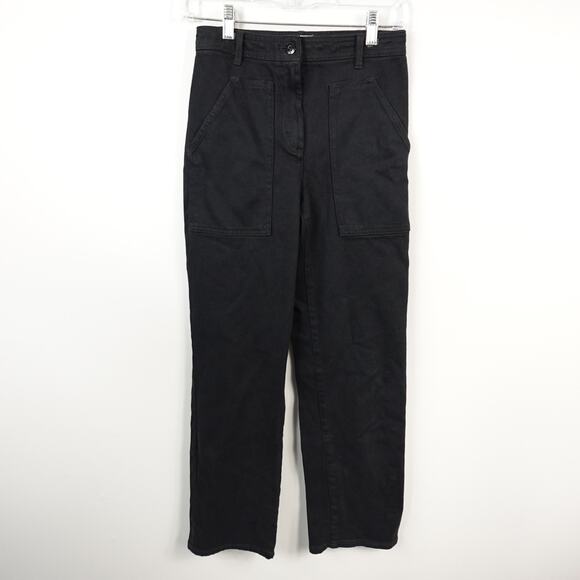 Aritzia Wilfred Free Straight Modern Utility Pant in Black Size 0 - Picture 4 of 10